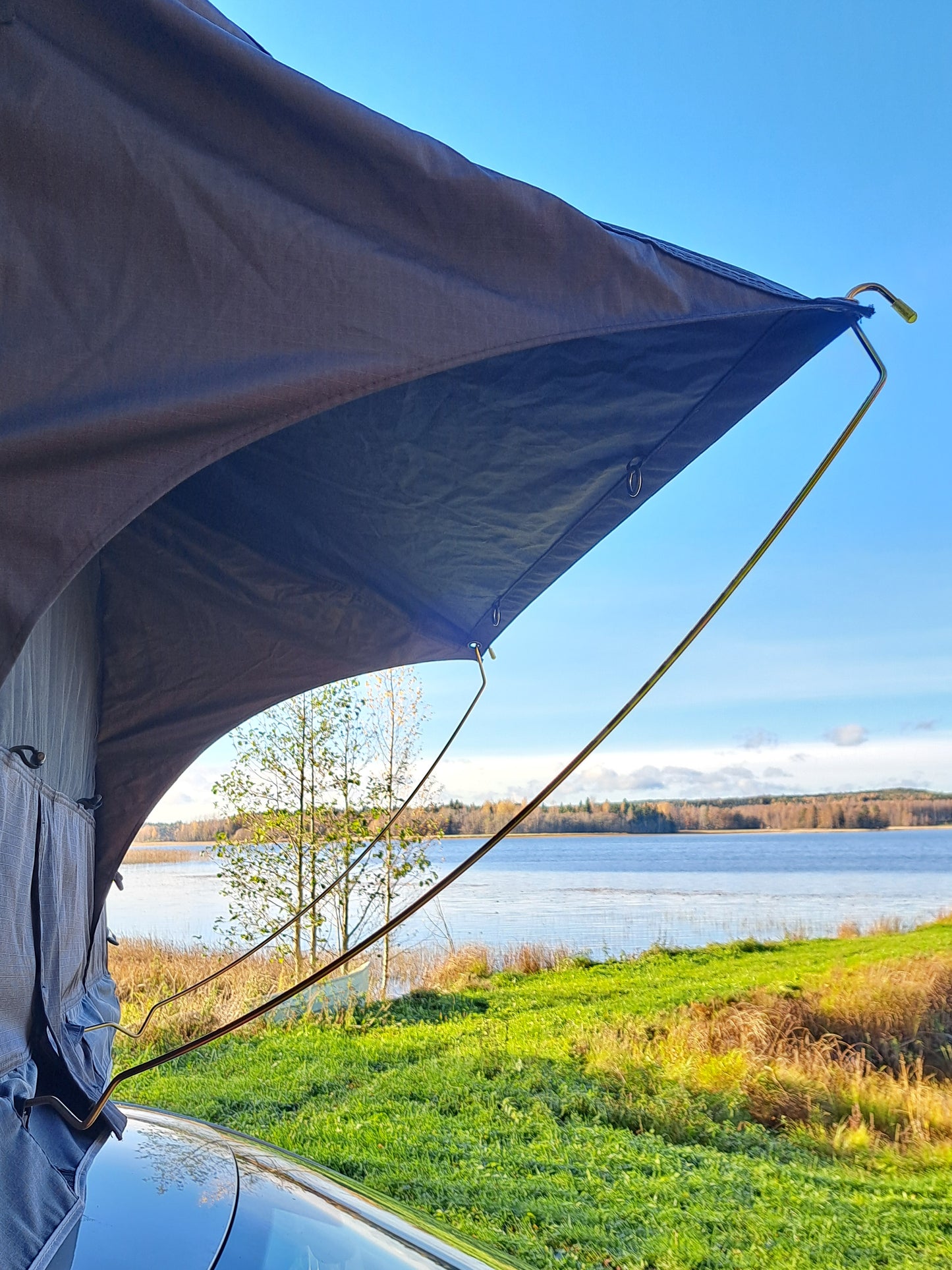 Auton kattoteltta ILMA pitkä 1.6 MUSTA