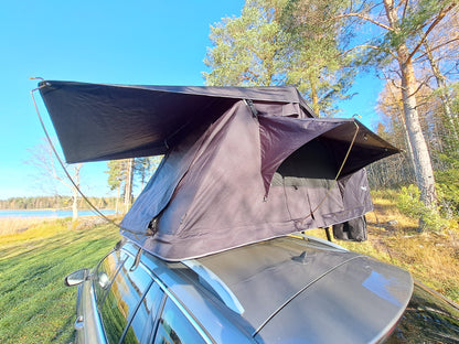 Auton kattoteltta ILMA pitkä 1.4 MUSTA